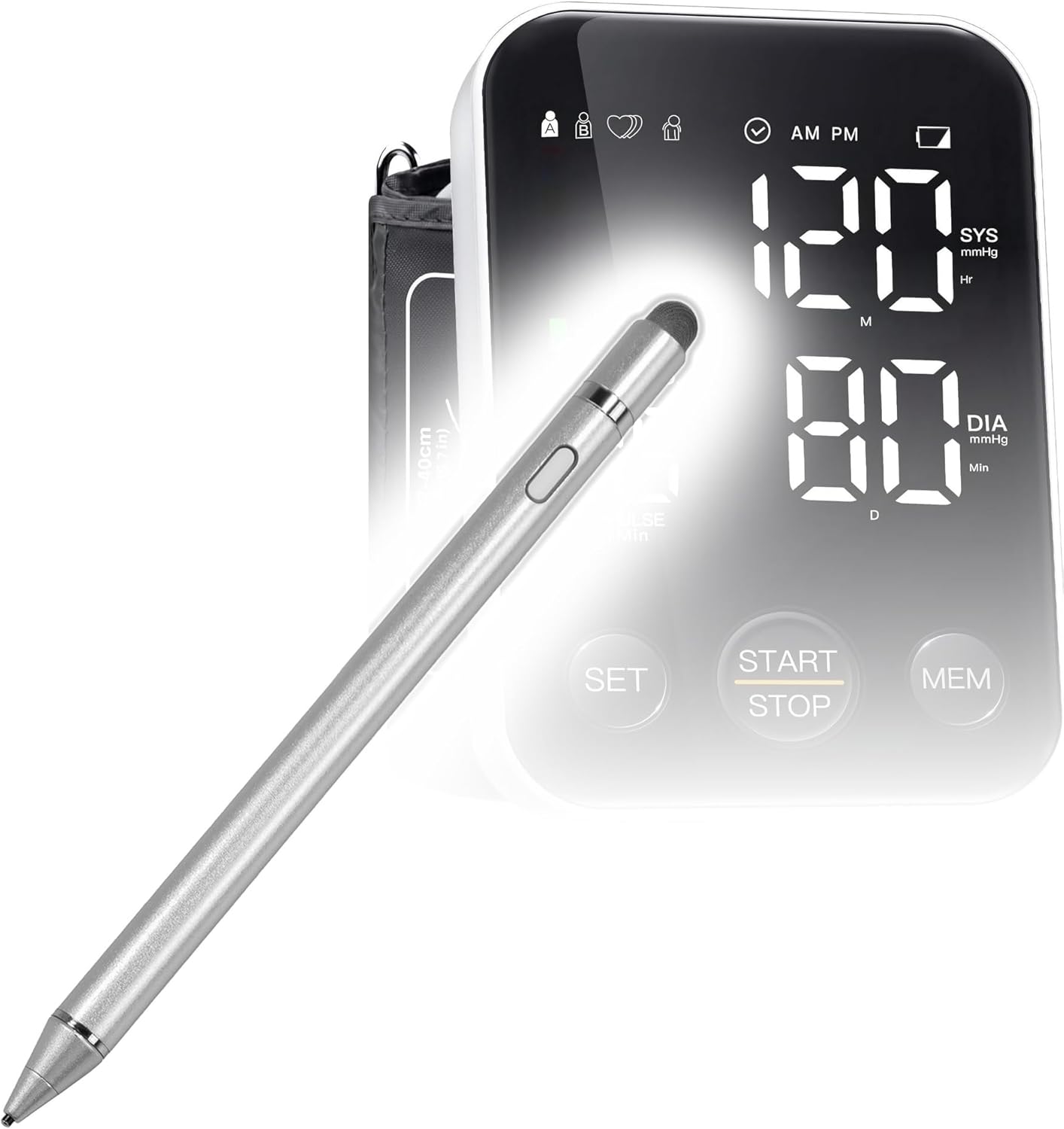 BoxWave Stylus Pen Compatible with Oklar C02 (6 in) - AccuPoint Active Stylus, Electronic Stylus with Ultra Fine Tip - Metallic Silver