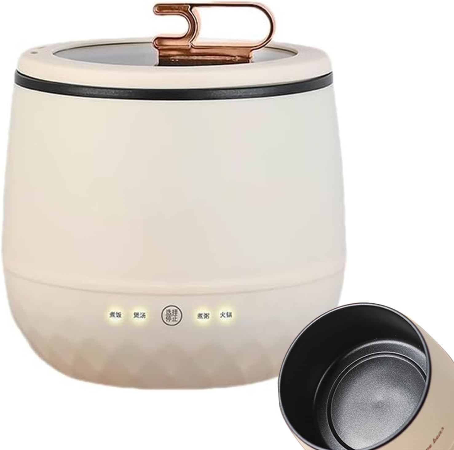 多機能炊飯器 1合 一人暮らし 玄米 雑穀米 ミニライス クッカー マイコン式 すいはんき独り暮らし 炊飯器 小型 rice cooker 低温調理 パン機能 炊飯器 落し蓋 (ご飯·スープ·火鍋·おかゆを炊く) 1台4役 1.8L 350W おしゃれ 簡単 1人用 ミニ炊飯器 一人暮らし 炊飯器 持ち運び便利 かわいい炊飯器 (1.8L,イエロー)