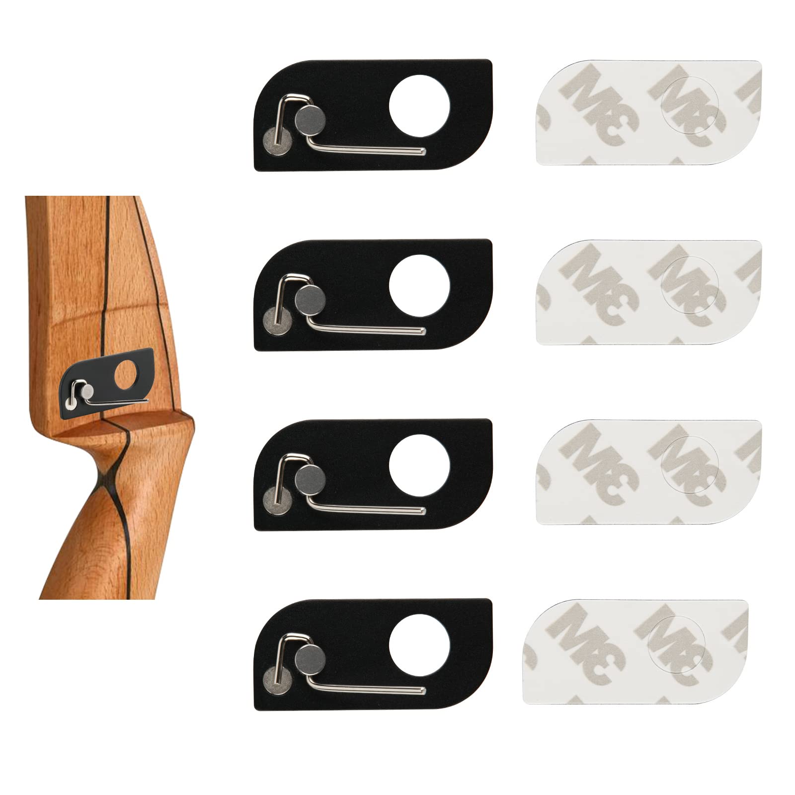 Rest Magnetico Per Arco - Supporto Frecce Adesivo Per Arco Ricurvo - Foto 7