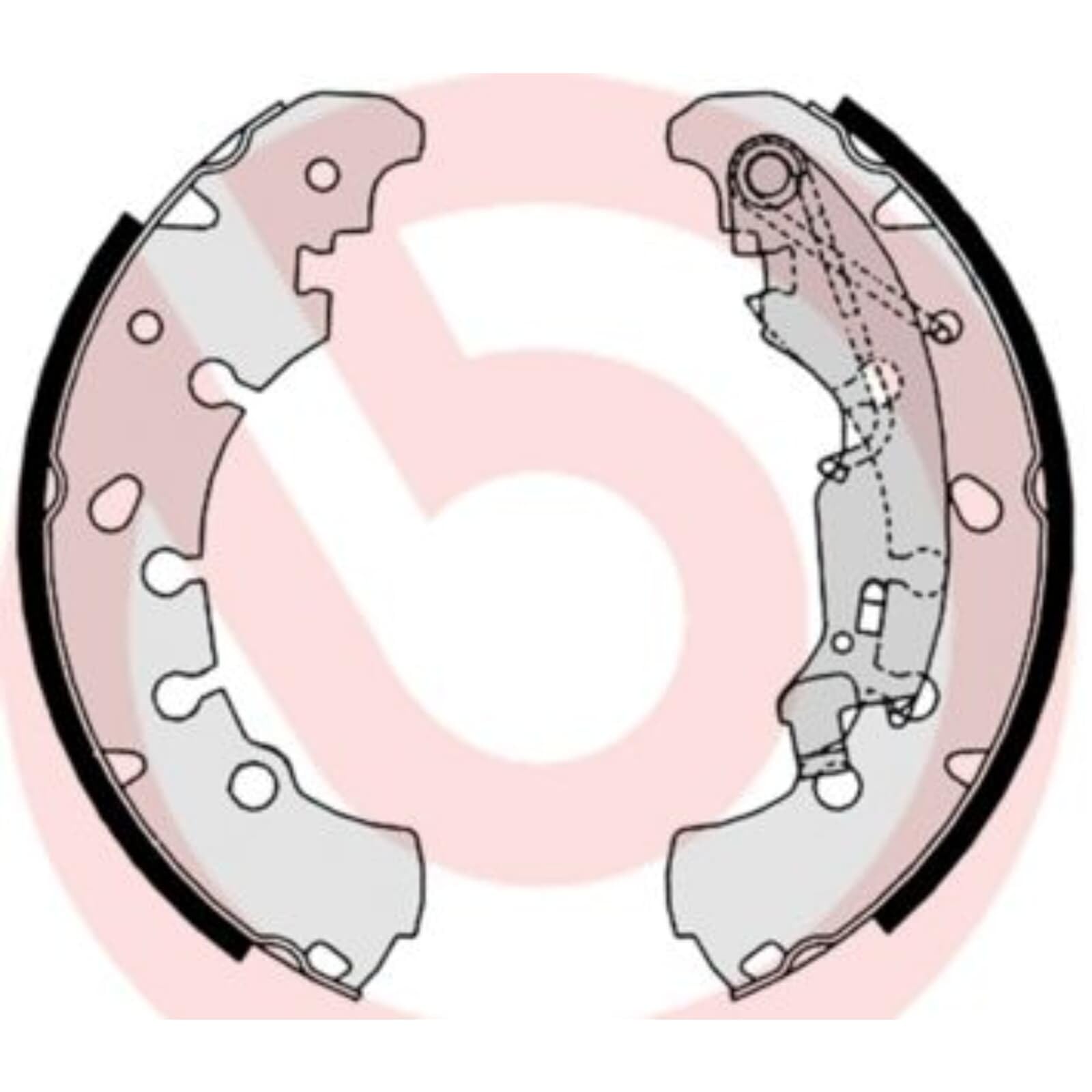 Brembo K 23 067 - Kit Ganasce Premontato - Posteriore | Compatibile con: CITROËN NEMO Großraumlimousine, NEMO Kasten/Großraumlimousine, FIAT FIORINO Kasten/Großraumlimousine