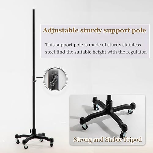 Miniatura 5 de Vestido de maniquí femenino con rueda universal, forma de vestido de mujer de talla grande para tiendas de ropa al por menor (Torso, L)