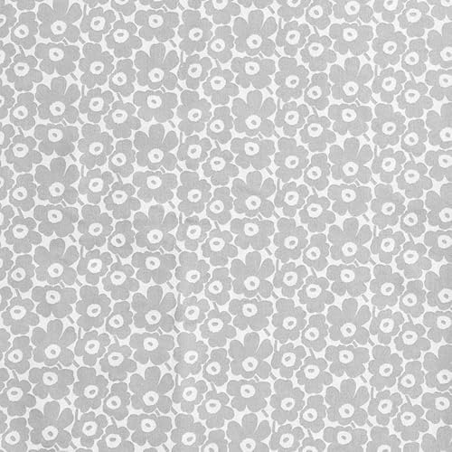 Miniatura 8 de Marimekko - Juego de sábanas de percal de algodón, decoración del hogar fresca y fresca (Pikkuinen Unikko Grey, Full)