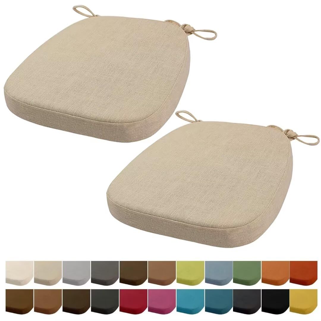 Coussin de chaise lavable pour résoudre les assises dures beige