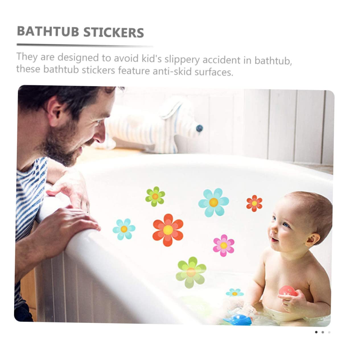 Ciieeo 2 Juegos Adhesivos Antideslizantes para Flores. sembradora de Bicicletas calcomanías para Puertas de Ducha bañera niño Pegatinas Pared baño Girasol Pegatinas Antideslizantes Grava