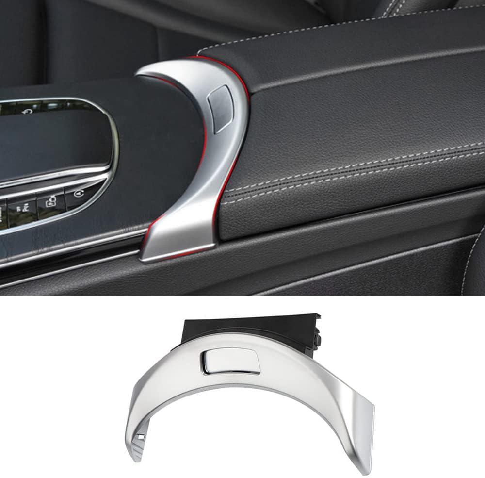 A2056803407, Center Console Armrest Storage Box Release Button Switch Cover, Compatible with Mercedes-Benz W205 W253 C450 C400 C350e C300 C63 C43