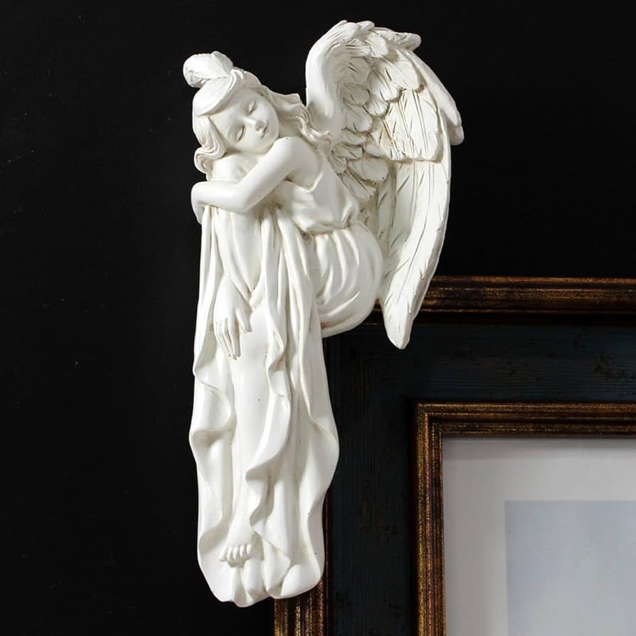 Amazon.com: JARPSIRY Sleeping Angel Statue Door Corner Decor