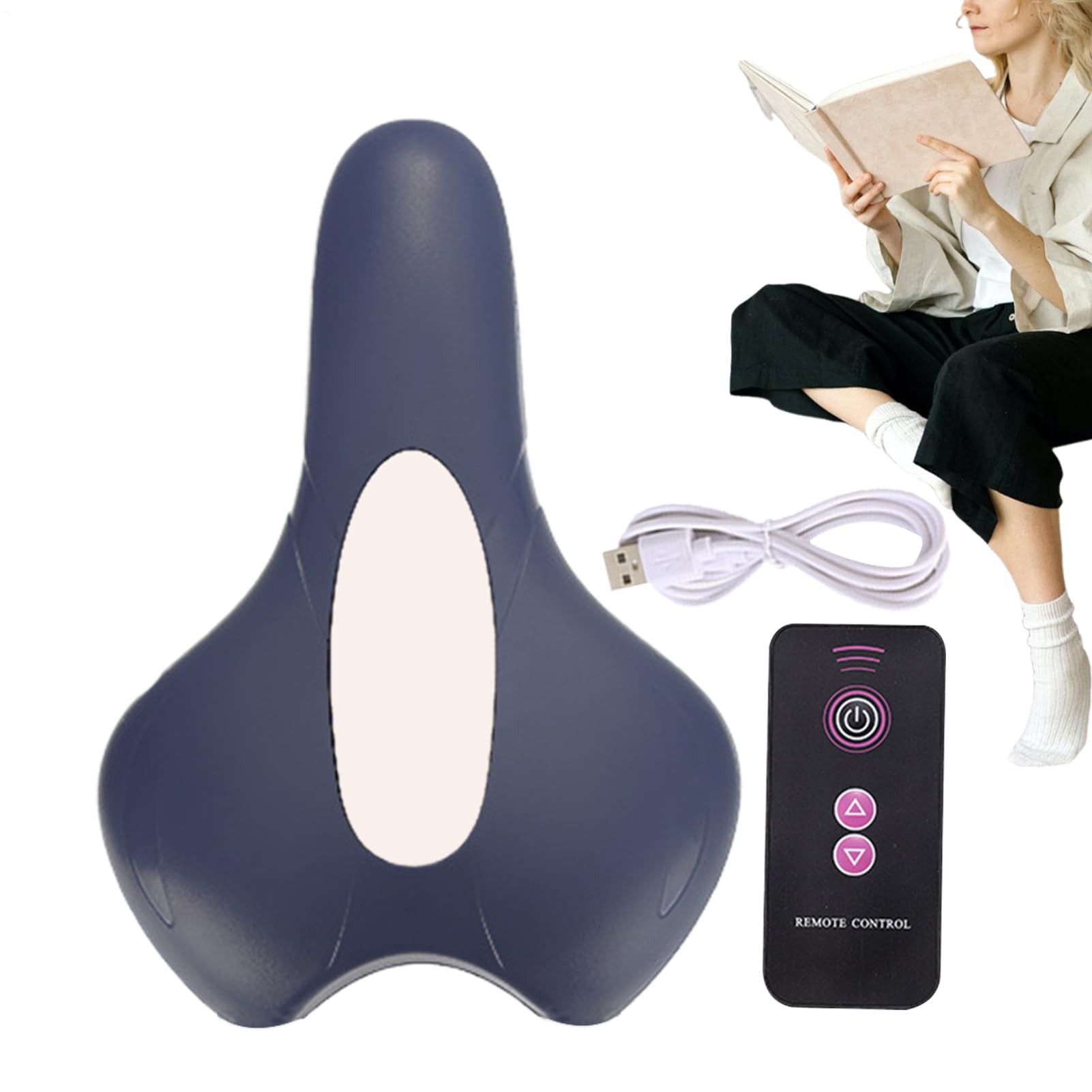 Hip Trainer Device - Pelvic Floor Exercise Tool for Women Recovery | Pc Electronic Components with 4 Mode Vibration Remote, Compact Portable Design for Pilates, Yoga, Gym, Travel, Home Fitness