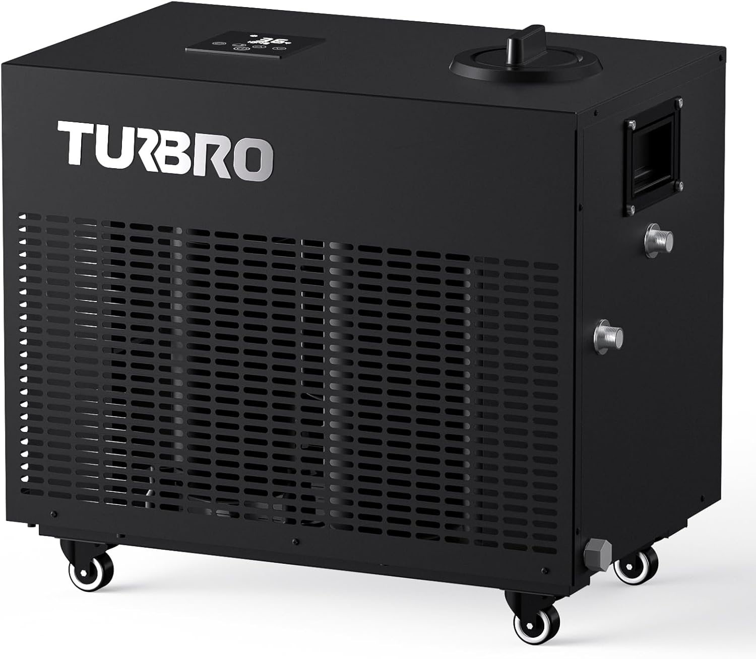 TURBRO 1 HP 9,300BTU, Cold Plunge Chiller, Smart Ice Bath Water Chiller with Schedule Timer, Dual Filters and Ozone Generator, Wheels, Handles, Insulated Pipes, for Athlete Recovery and Therapy, F85