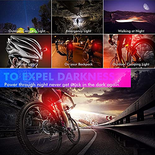 HUSHUI Set di luci per bici, set di luci per bici