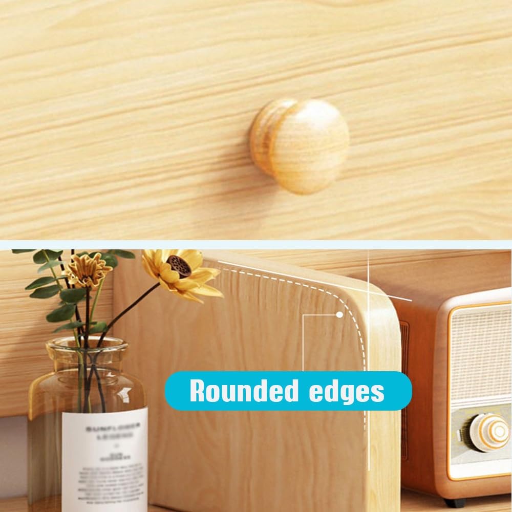 Generisch Schreibtisch Bücherregal Für Computertisch, Holz Bücherregal Organizer Regal Mit 2 Türen, Schreibtisch Aufsatzregal Für Home Office Wohnheim(White,80x16x52cm)