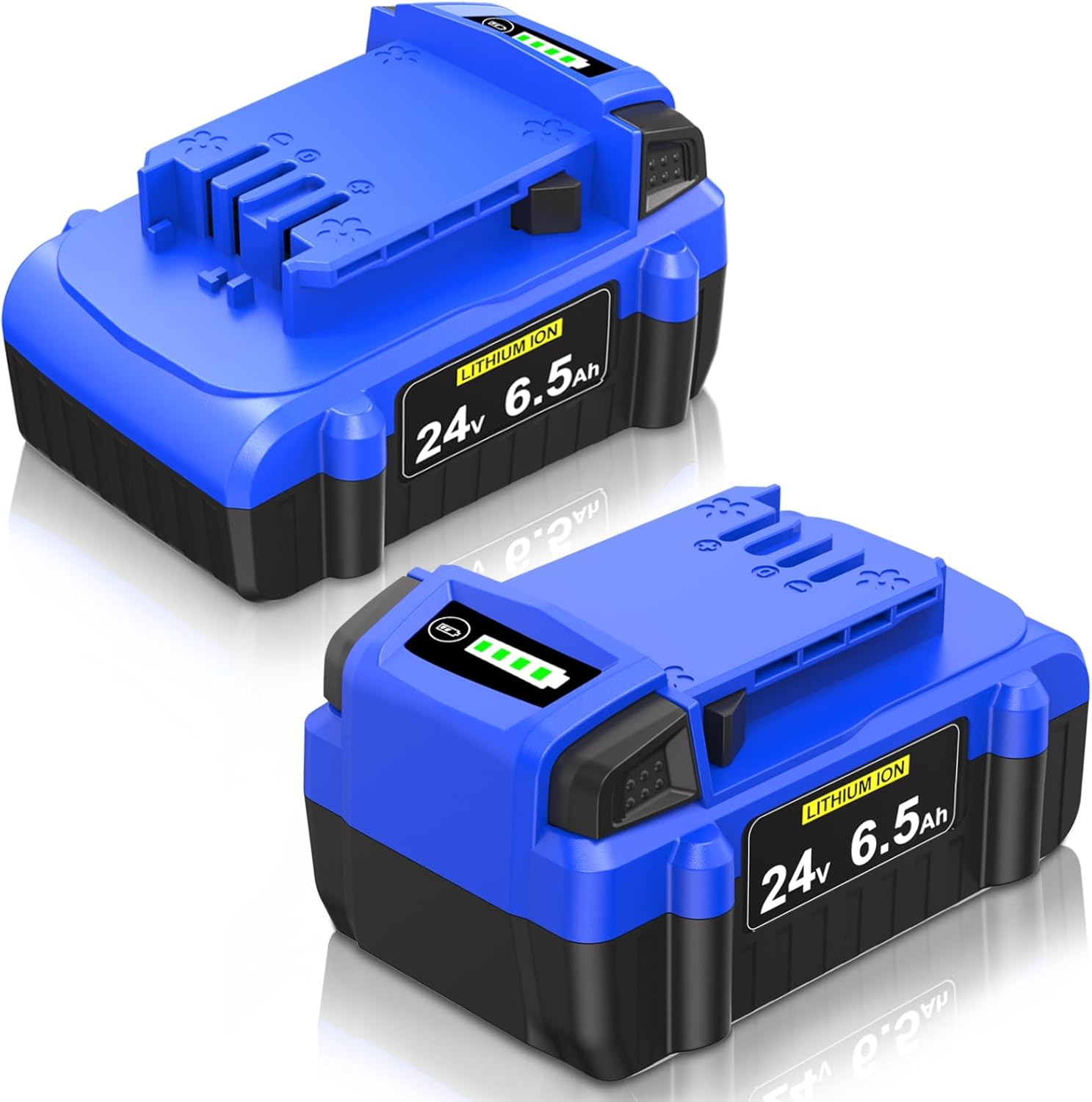 FSKE 2Pack 6.5Ah Lithium ion Replacement for Kobalt 24V Battery KB624-03 KB524-03 KB424-03 etc
