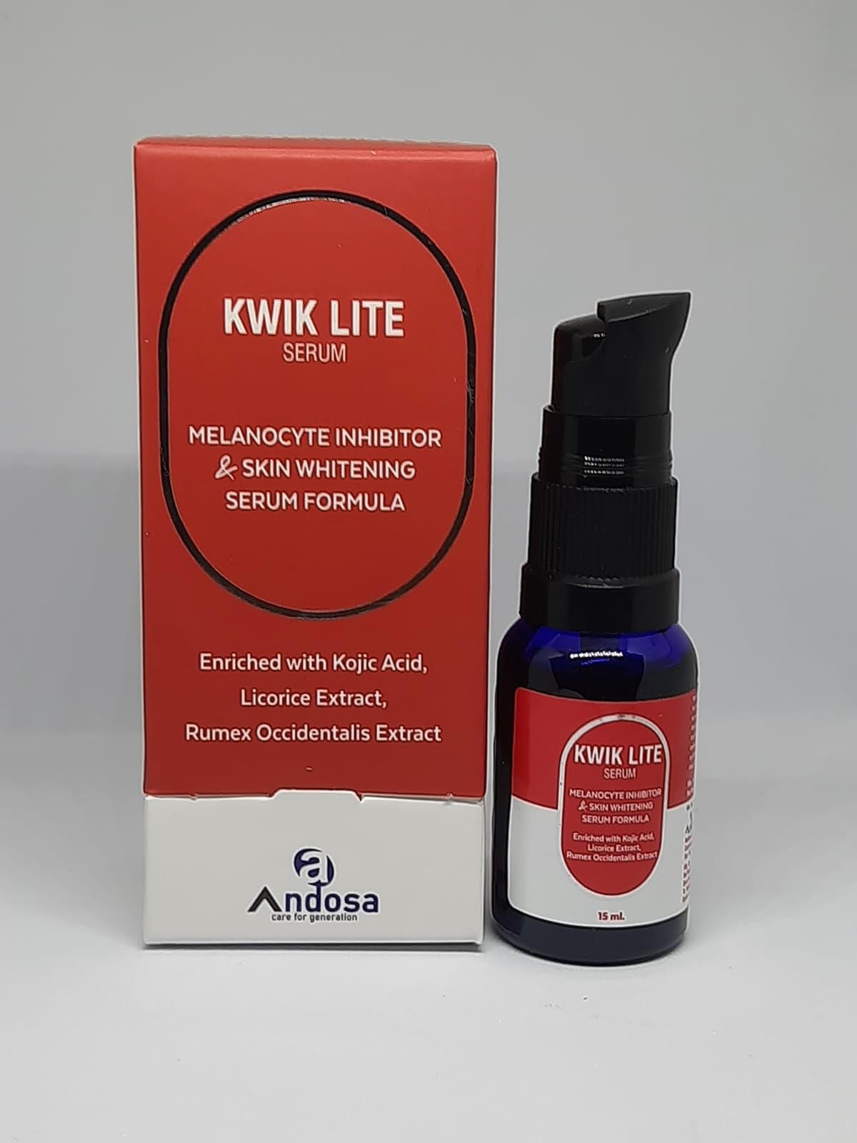 Kwik Lite Anti Melasma and Anti Hyper Pigmentation Face Serum for Skin Toning Pack of 15 ml. (Pack of2)