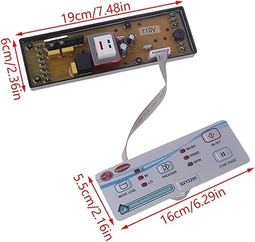 Miniatura 7 de Lavadora automática universal Junta universal para computadora SXY2200 Lavadora - Nivel de agua electrónico Uuniversal Jabalí (A1)