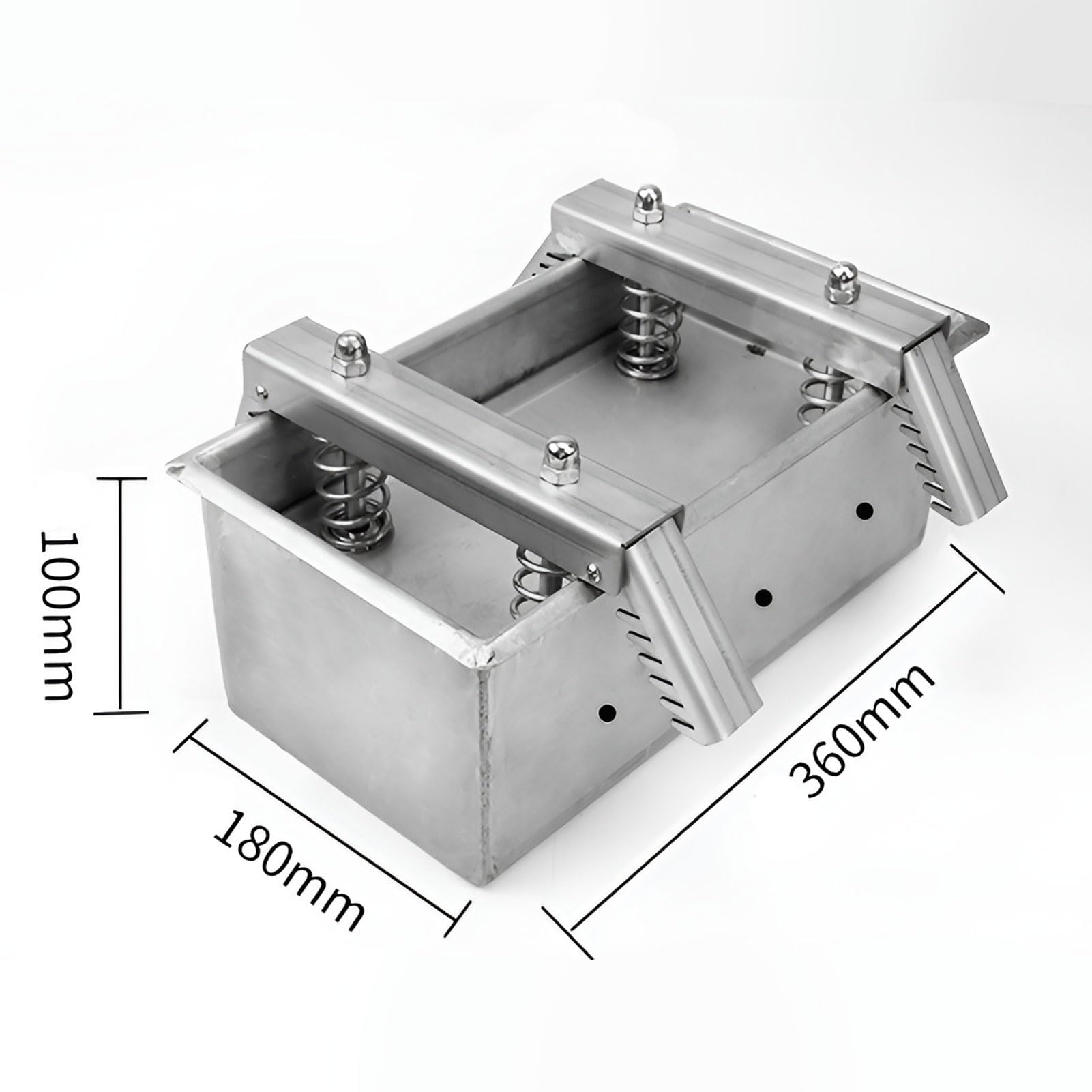 Herramienta de prensa de carne de acero inoxidable, molde formador con resorte para hamburguesas, deslizadores, barbacoa, parrilla, bloque de carne de res, capacidad de 4 kg, perfecto para preparación