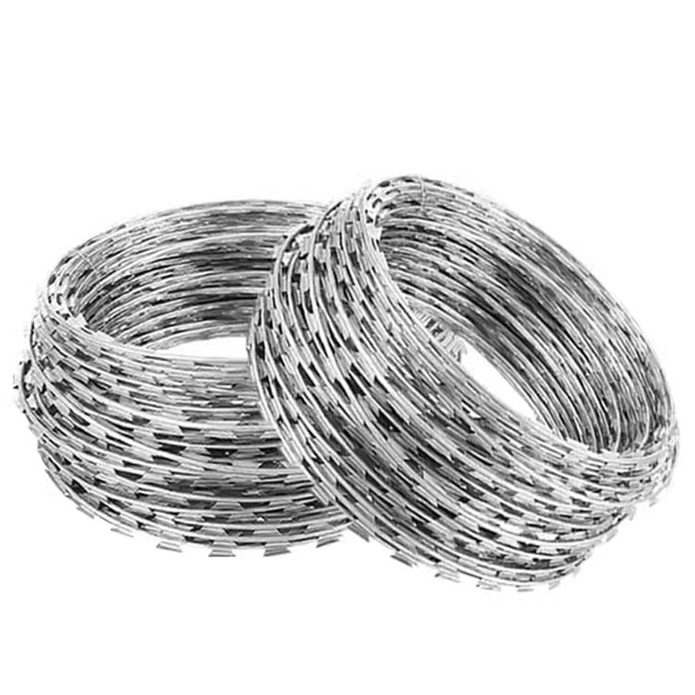 Filo spinato zincato - Recinzione a Strisce Resistente da 40 Metri, Adatta per Sicurezza, aziende agricole e Protezione perimetrale - Materiale in Resina Resistente agli Agenti atmosferici,