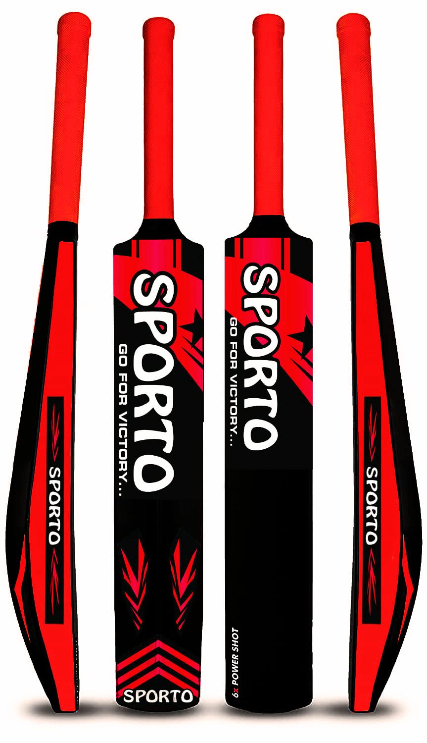 Sporto Heavy Duty S-500 Plastic Cricket Bat,Full Size (34” X 4.5”inches) T- Cricket Premium Bat for All Age Groups – Kids/Boys/Girls/Adults (RED) (B0C5LY95MT) Amazon Price History, Amazon Price Tracker