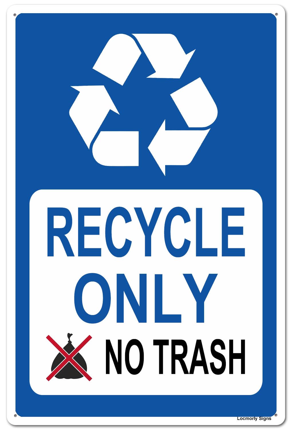 廃盤 限定盤 直筆サイン入り CD LIVE TRASH RARE TRASH Amazon.com: Locmorly Aluminum Sign, Recycle Only No Trash Sign