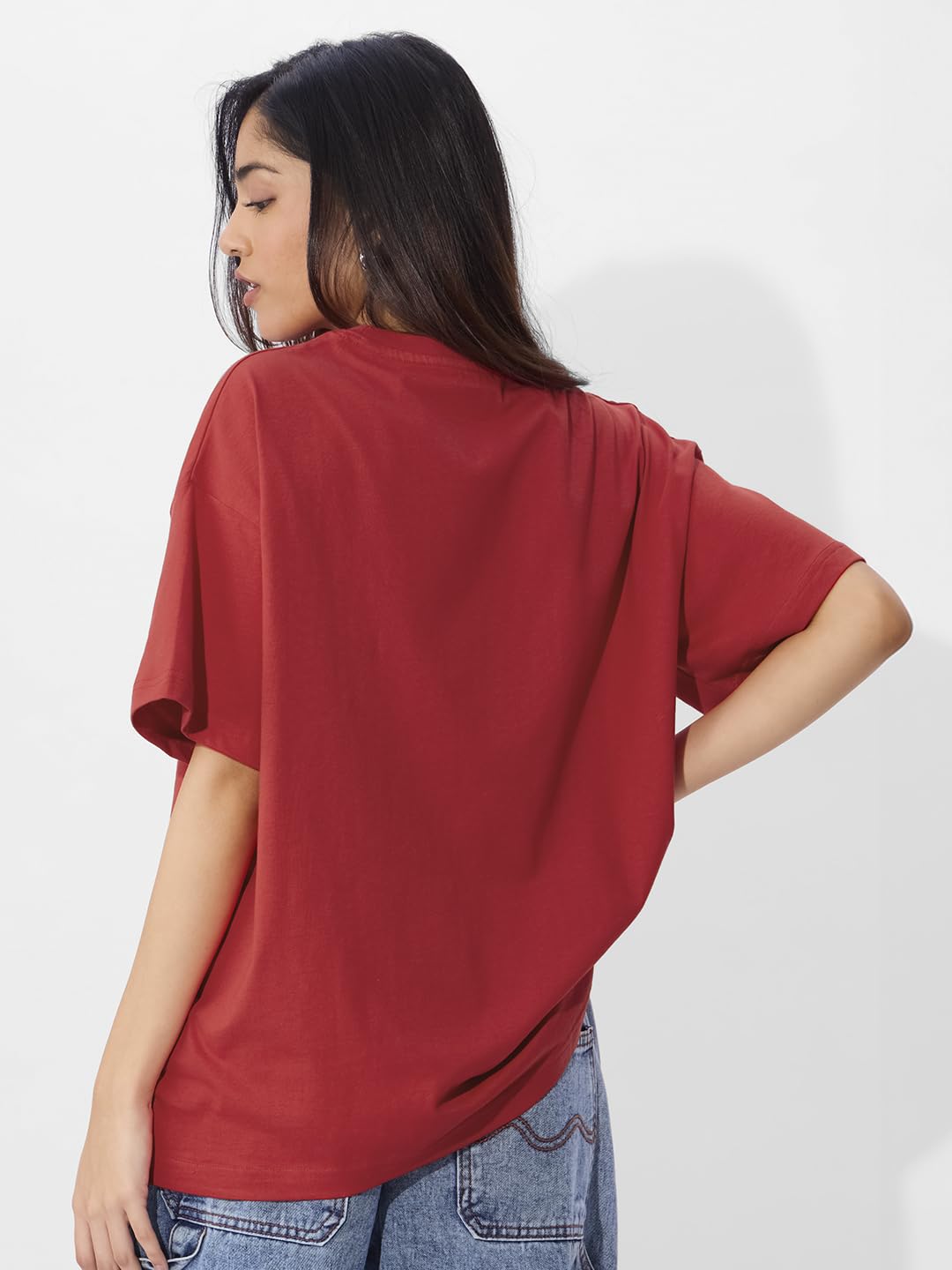 The Souled Store Inside Out: maglietta a maniche corte in cotone con stampa grafica per donne e ragazze