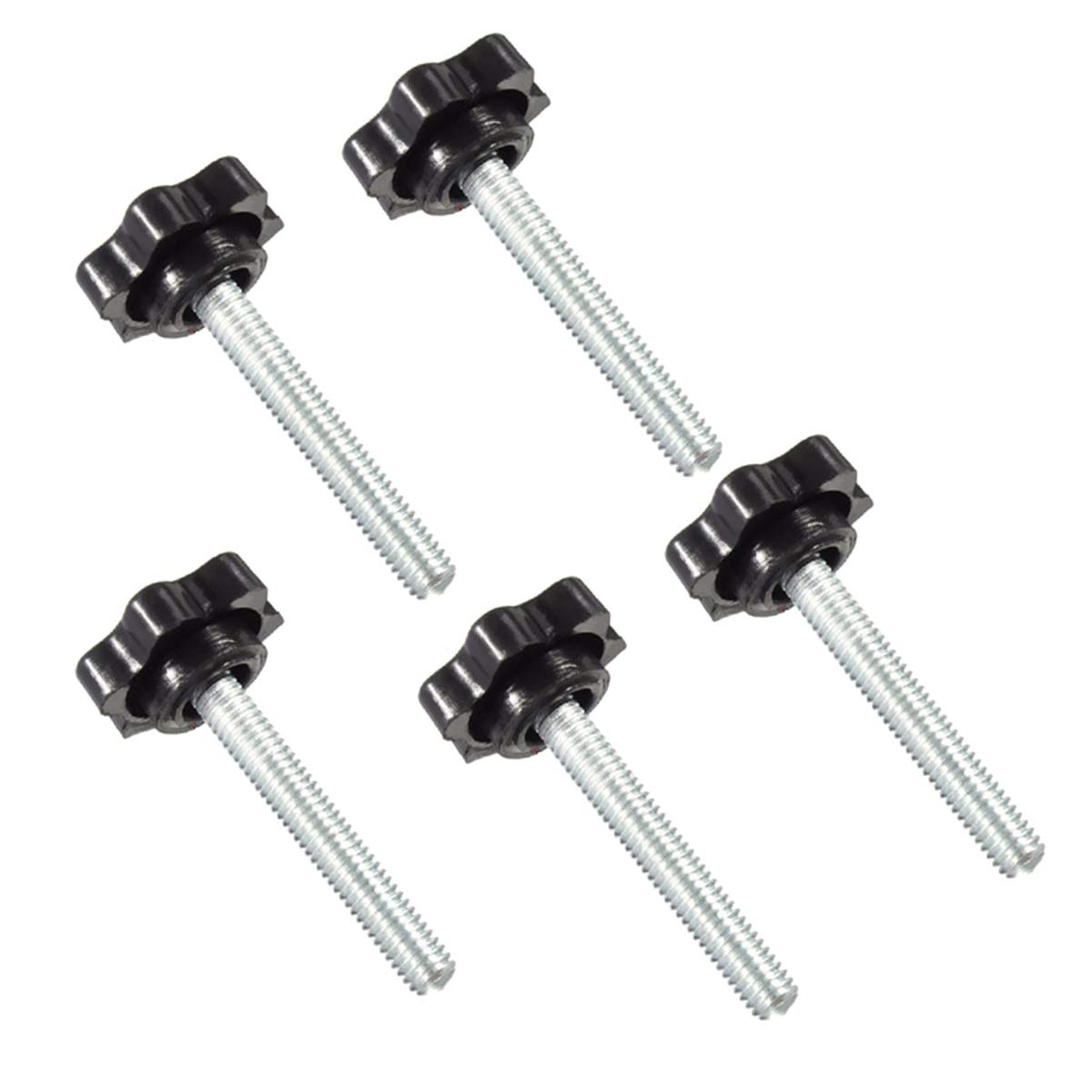 5Pcs M6 10-60mm Plastica Capo Discussione Forma Di Stella Pollice Stringere La Vite Di Fissaggio Pomolo Vite Di Legno Plum Bullone 16 Millimetri - Foto 13