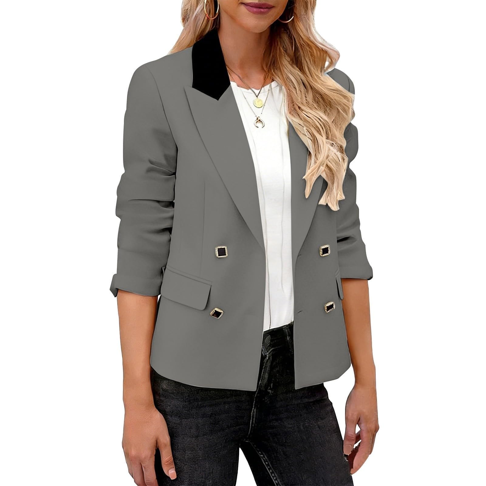 Giacca alla, capospalla da lavoro, vestibilità slim, business casual per
