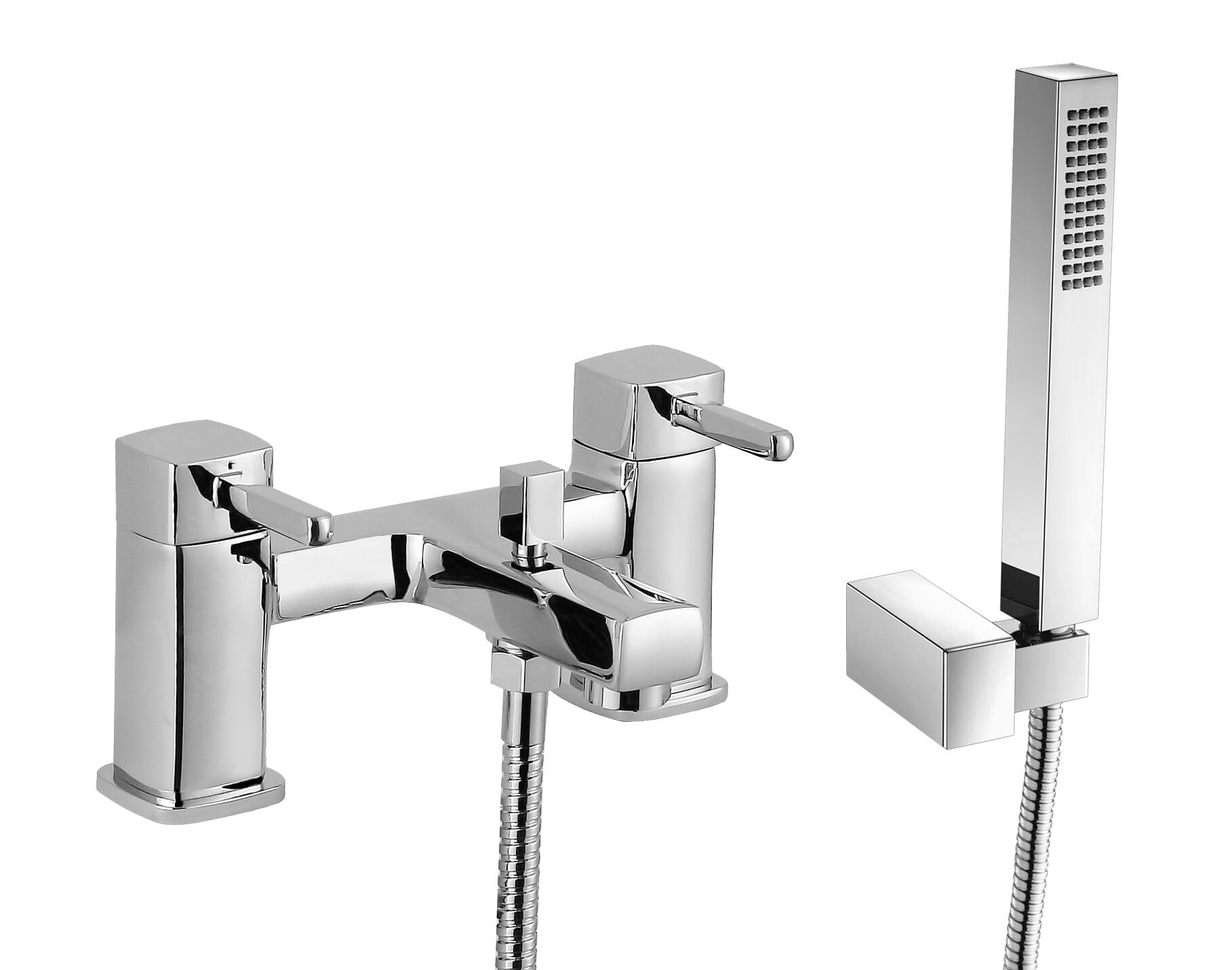 Balterley Crakemarsh Contemporary Bath Shower Mixer Tap With Shower Kit- Chrome