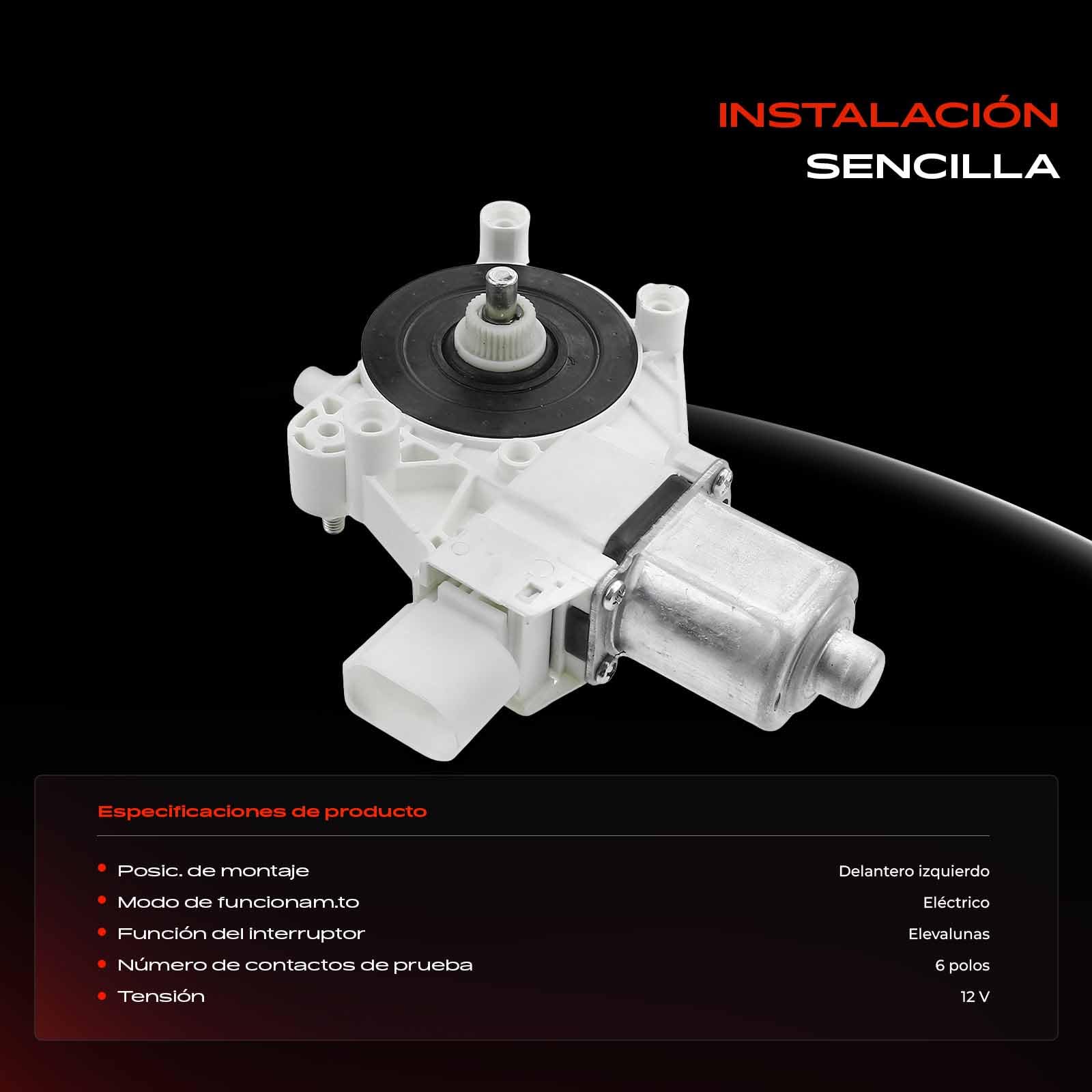 Frankberg Motor del elevalunas Delantero izquierdo 6-Polos Elevalunas