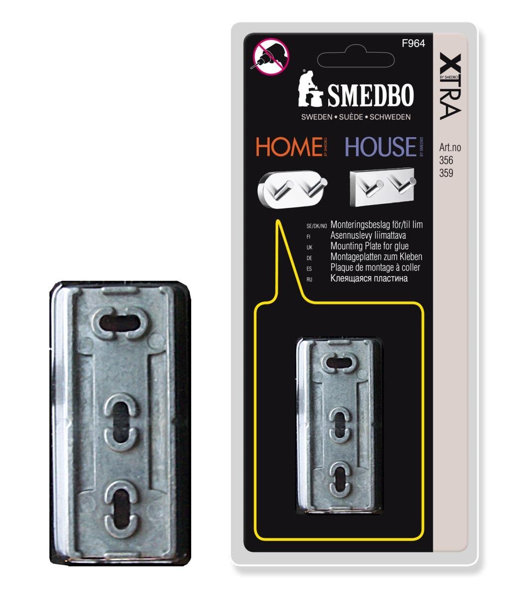 Smedbo F964 Double Mounting Bracket, Grey