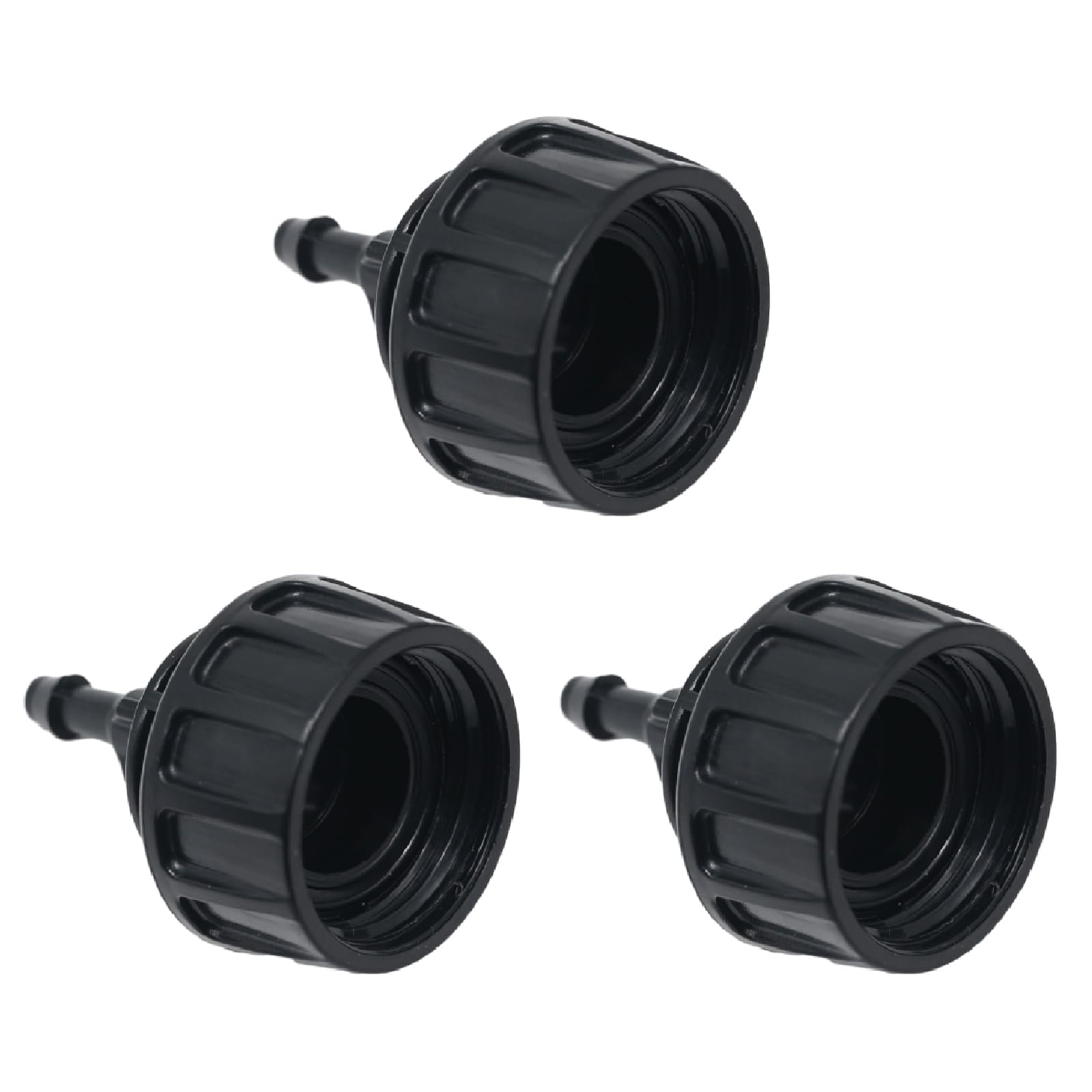 SYOWADA 3 adaptadores de grifo de riego por goteo de 1/4 pulgadas de 3/4 a 1/4 pulgadas, adaptador de manguera de riego de jardín, conexión de manguera de riego