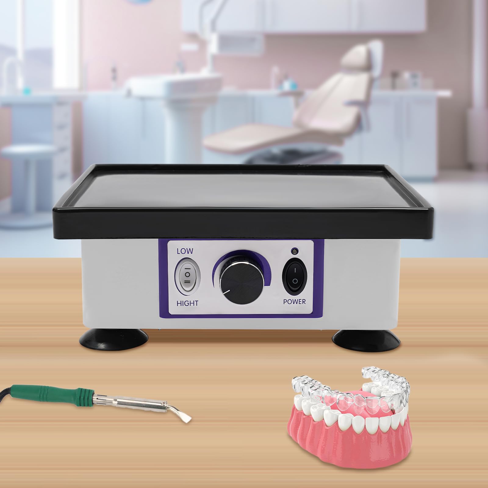 150W Dental Gipsrüttler, Square Rüttelplatte klein, 220V Dentalrüttler, Gipsrüttler gips, Lab equipment vibrator für Zahnkliniken, Krankenhäusern