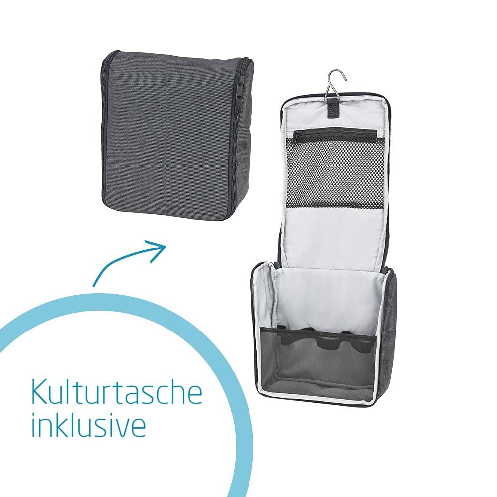 Maxi-cosi modern bag, praktische wickeltasche mit vielen extras, thermobox, wickelunterlage, thermobox, kulturtasche, baby-tasche, windel-tasche, essential graphite (grau)
