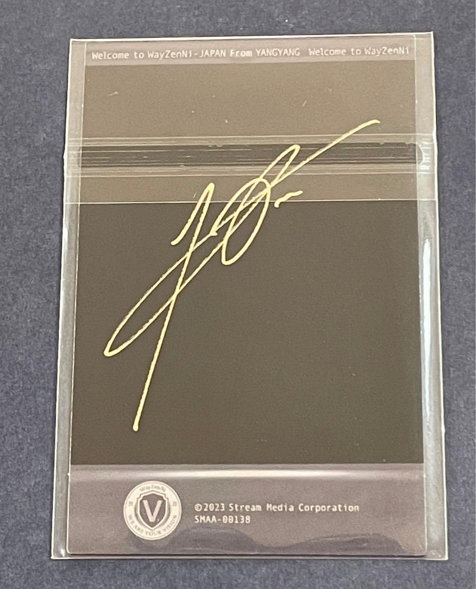 WayV ヤンヤン サイン入りトレカ