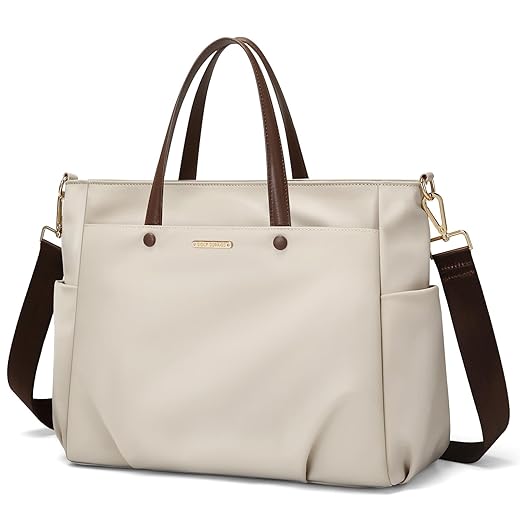 Bolsa feminina para laptop de 35,5 cm para notebook, bolsa de mão elegante para viagens de trabalho