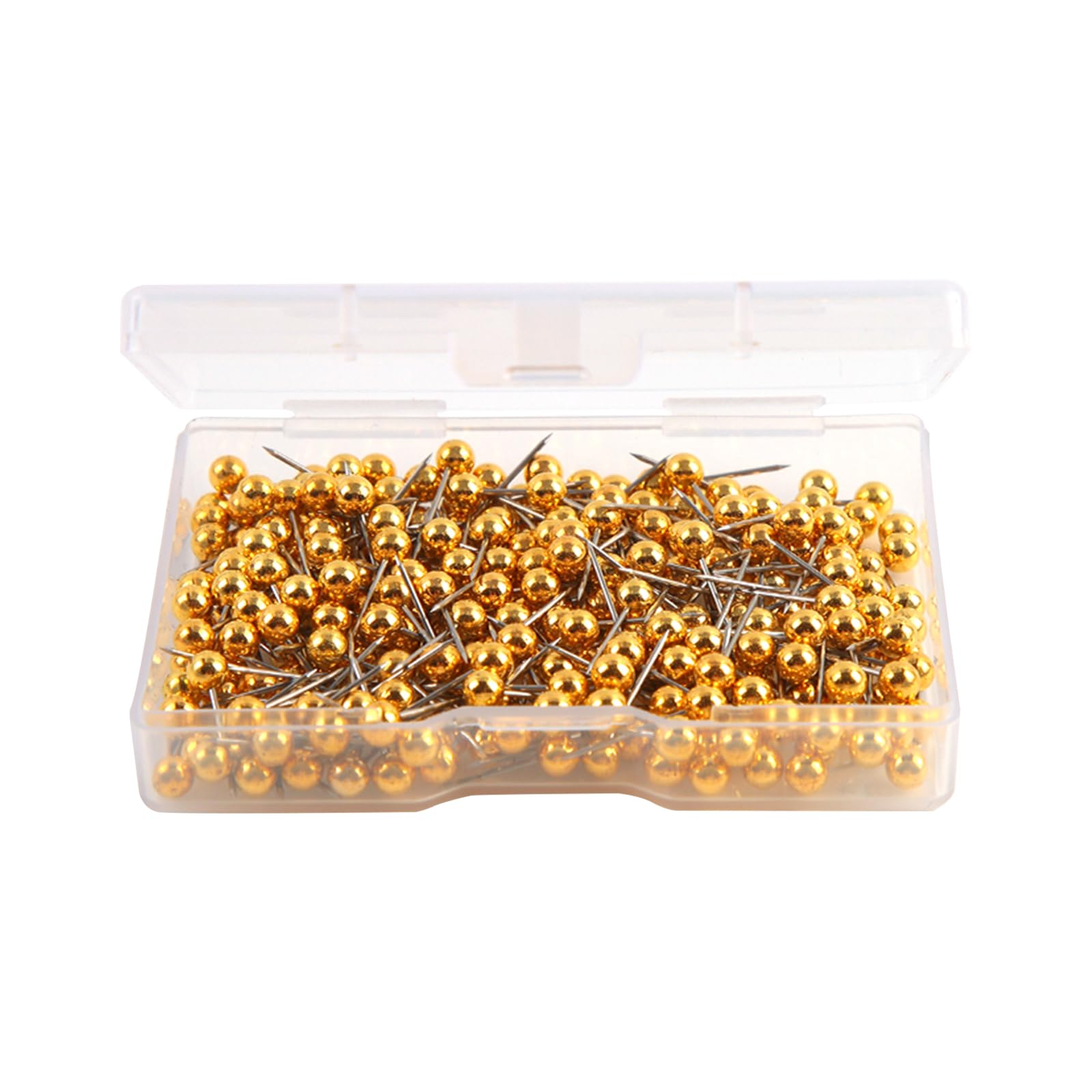 Sewing Pins with Coloured Head, 500Pcs Ball Head Pins Sewing for Wedding Dressmaking Craft Bouquet with Ball for Fabric Fine Dressmaking