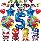 🎂 【Fiesta de cumpleaños única】 Los globos y pancartas en el conjunto de cumpleaños temático Cosmic Heroes son el último estilo de diseño, el más querido por los niños, las exquisitas decoraciones de cumpleaños son los regalos de cumpleaños perfectos para los niños, los globos no son tóxicos e inofensivos, el helio o el aire llenos de soporte