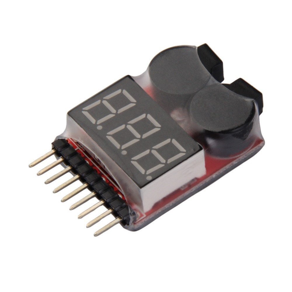 xcluma 2 In1 Tester Low Voltage Buzzer Alarm 1S-8S Lipo Li-On Fe Rc Helicopter Airplane Boat Battery Digital Voltage Meter Monitor (B072TGBKLH) Amazon Price History, Amazon Price Tracker