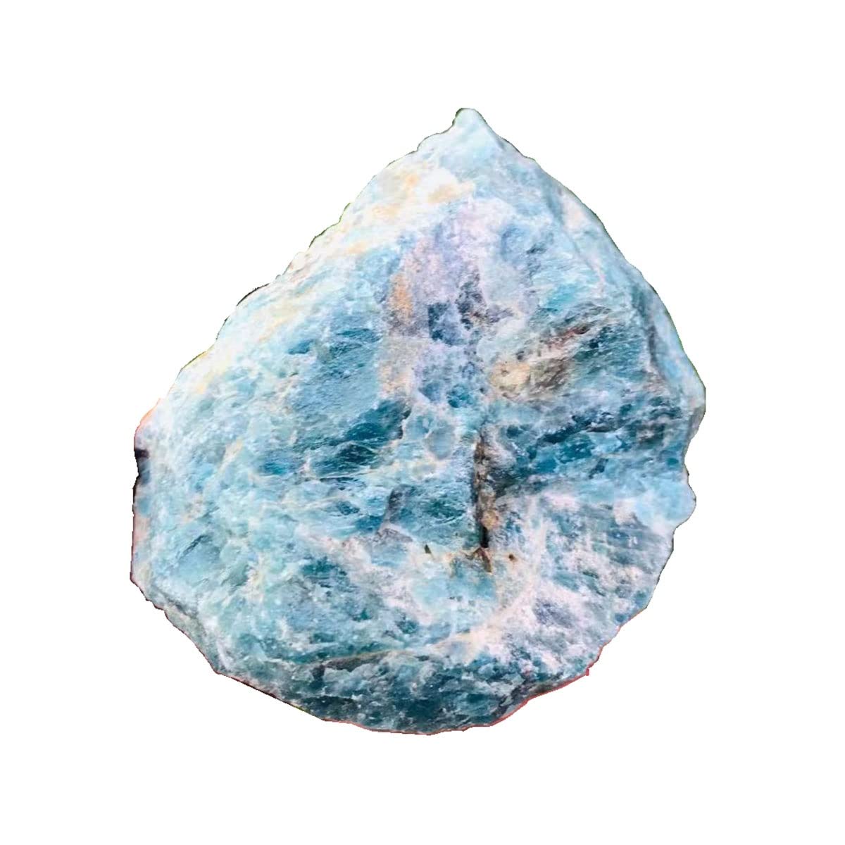 Cristal de meditación Natural 200G-500G 1 PPCS Natural Blue Apatite Quartz Crystal Stone, for decoración del hogar Piedra de Cristal (Size : 1PC 360g-400g)