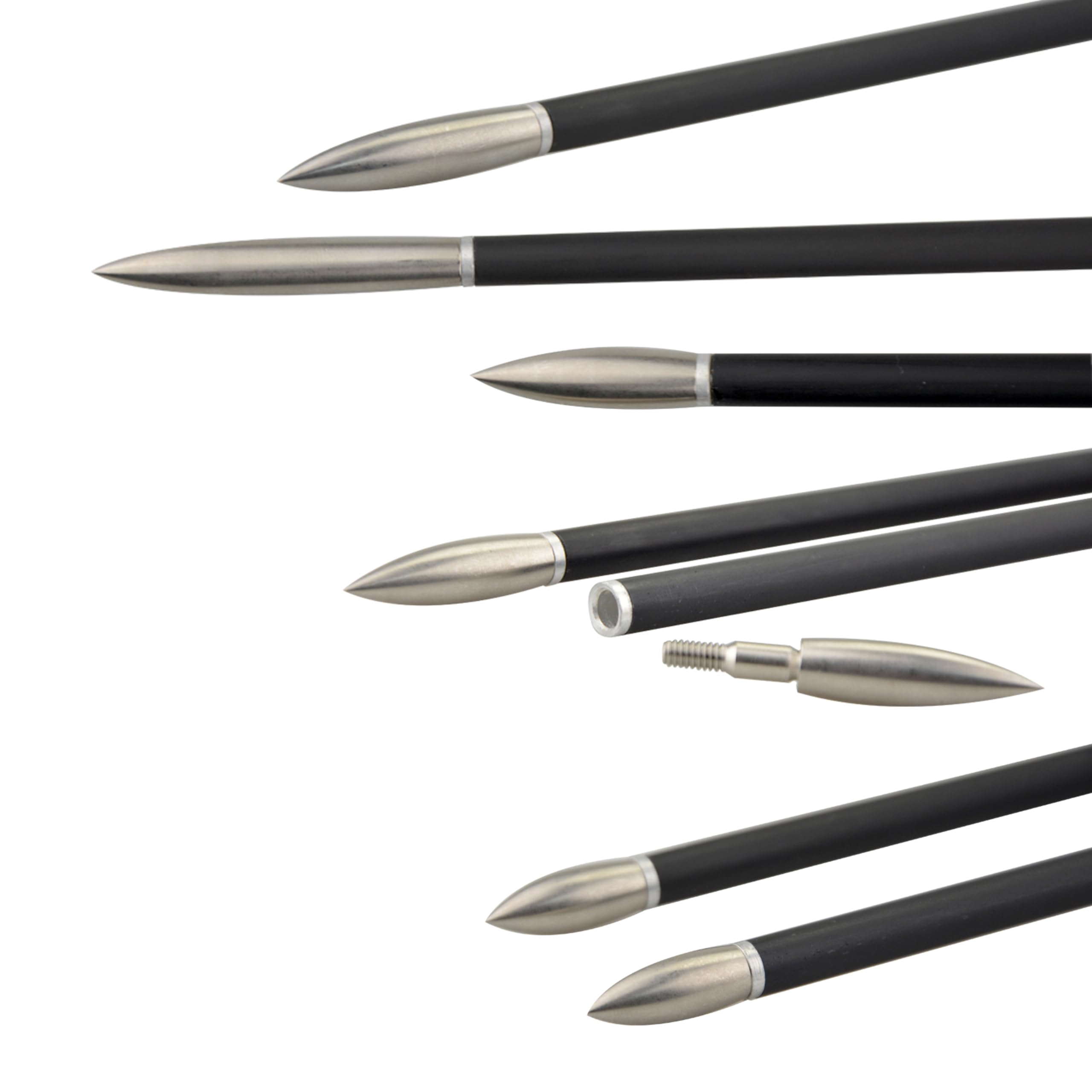 III Points 12 Pcs Archery Field Points 100/125/150/200/250 125 Grain ...