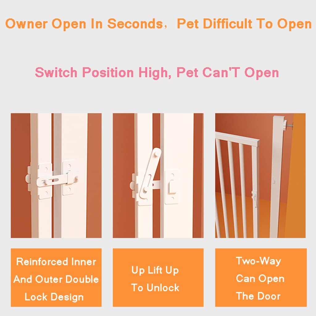 Cancello per animali domestici extra alto da 120 cm a 150 cm per cani e gatti, Cancello di sicurezza per bambini per porte/scale/corridoi, Cancello di sicurezza per interni con barriera crit