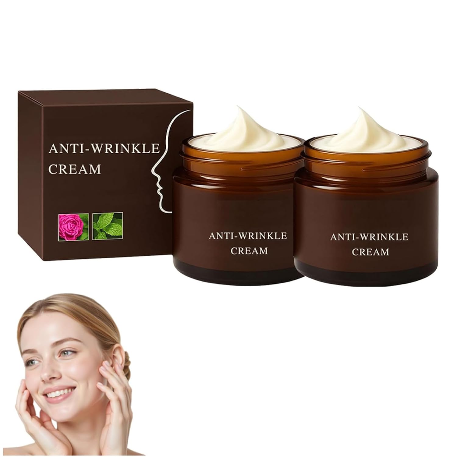 2PCS Retinol Anti-Wrinkle Cream, Firms and...