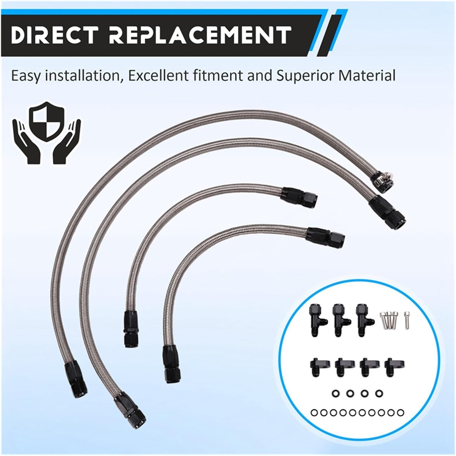 Coolant Crossover Hose Coolant Crossover Kit Steam Vent Hose Compatible with LSX LS1 LS2 LS6 LM7