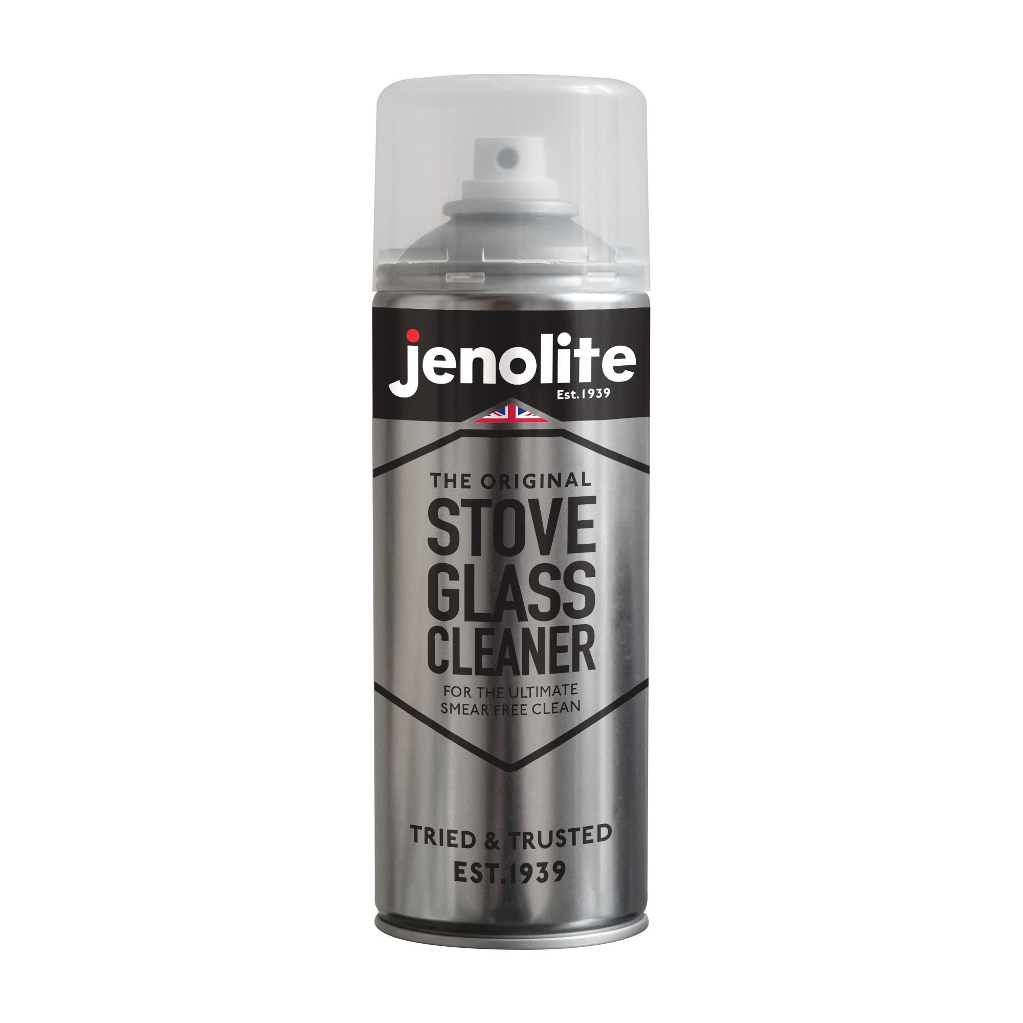 JENOLITE Detergente per vetri stufa | 3 x 400 ml | Rimuove fuliggine, cenere, carbonio, grasso e catrame | Ideale per bruciatori a legna/stufa/piani cottura..