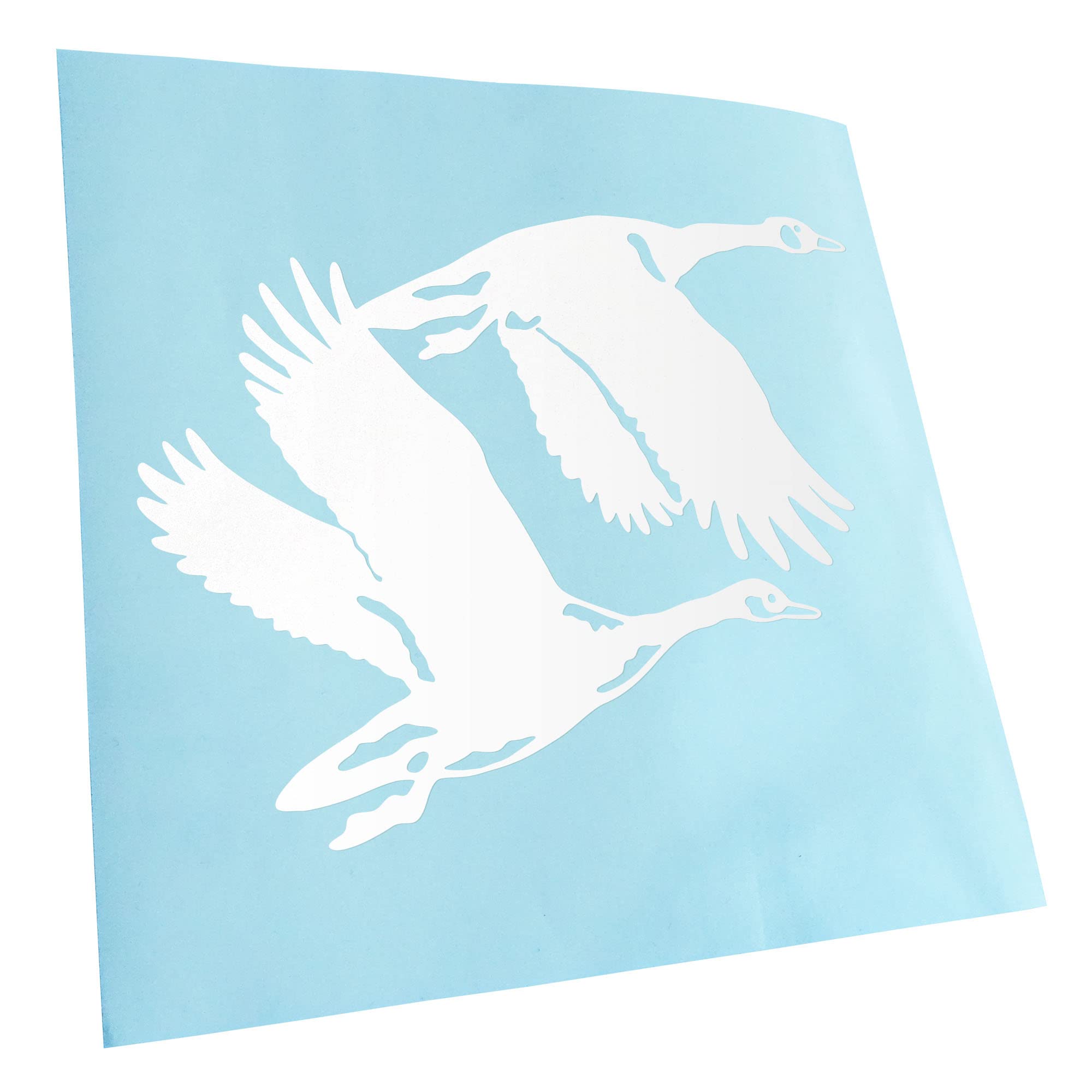 Kiwistar - Car Sticker - White - 13 x 10 cm Ducks - Ducks - Duck - Rear Window Car Sticker Weatherproof for Car Truck Moped Truck - Sticker Exterior Self-Adhesive Tuning Accessories for Window Vehicle