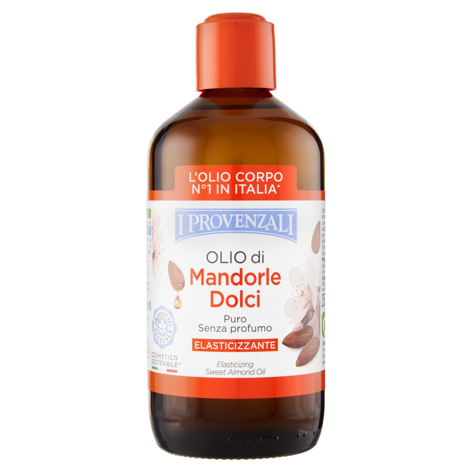 I Provenzali | Olio di Mandorle Dolci, Puro Senza Profumo, Elasticizzante, 250 ml