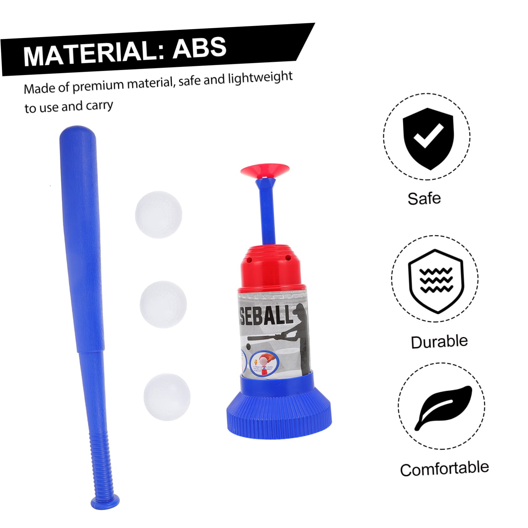 Abaodam Giocattolo per Allenamento di Baseball per Ragazzo Ragazza Lanciatore Automatico Leggero in Abs per Giochi Indoor e Outdoor Migliorare Coordinazione