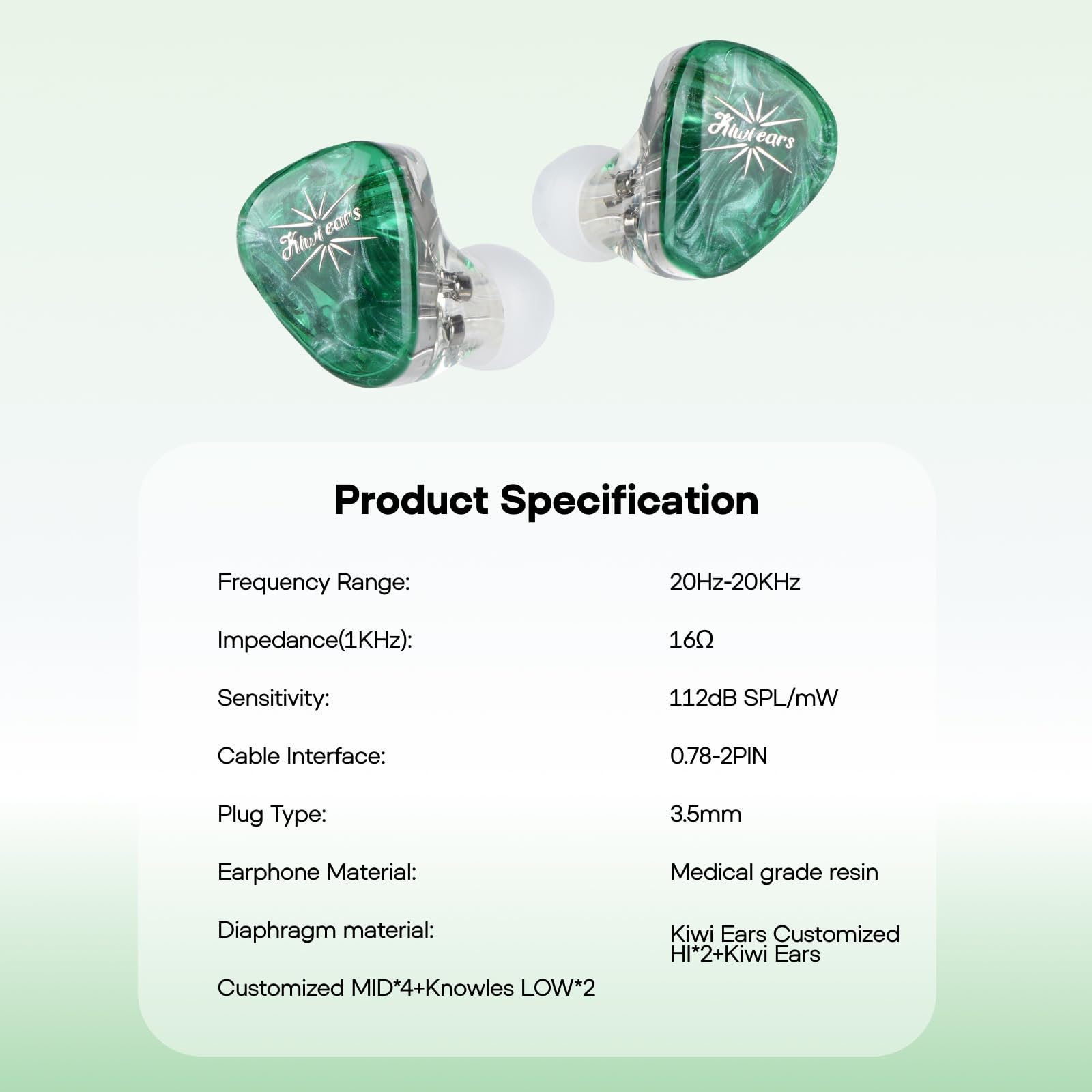 Amazon.com: Linsoul Kiwi Ears Orchestra Lite Performance Custom 