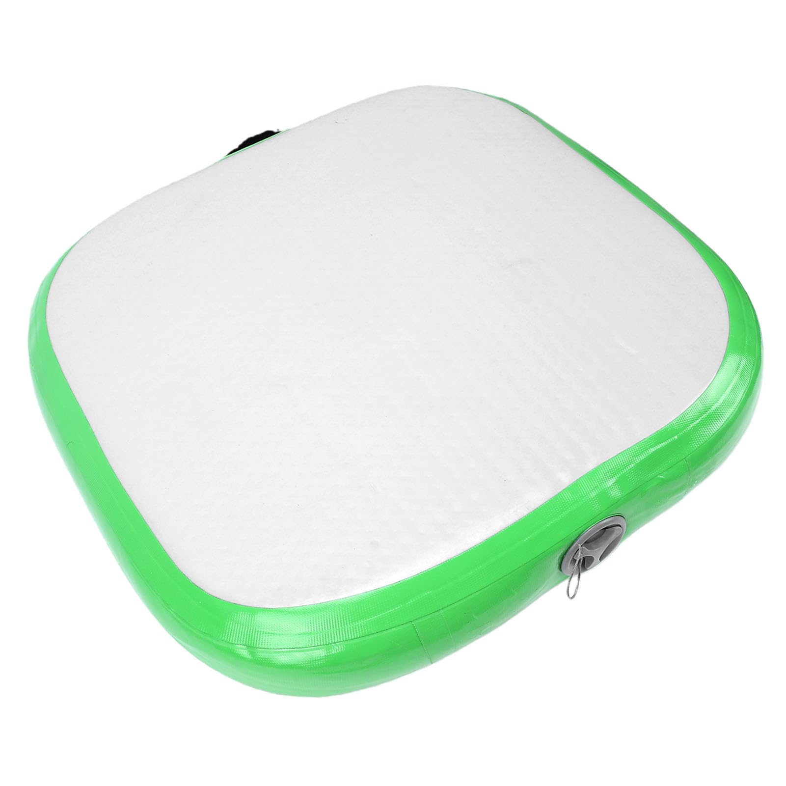 VGEBY Tappetino Gonfiabile Cuscino da Meditazione in PVC 66x66 Cm Tappetino Pilates Pieghevole a Gonfiaggio Rapido Spessore 20 Cm con Pompa e Valvola per Palestra, Casa, Spiaggia, Yoga, Allenamento