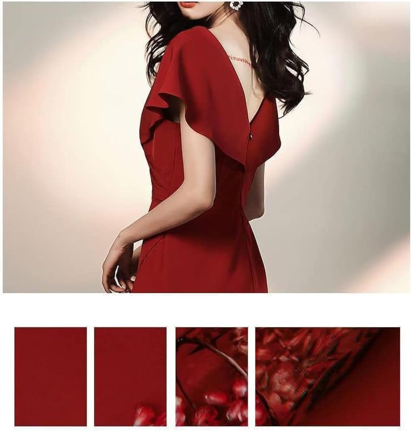 [売店] ドレス ワンピース レディース パーディードレス Vネック キャバドレス イブニングドレス 花嫁ドレス マーメイド マキシ