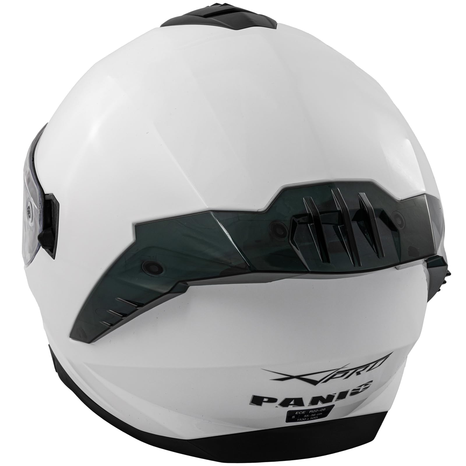A-Pro Casco Integrale Moto Scooter Touring Visiera Interna Parasole Viaggio Bianco M