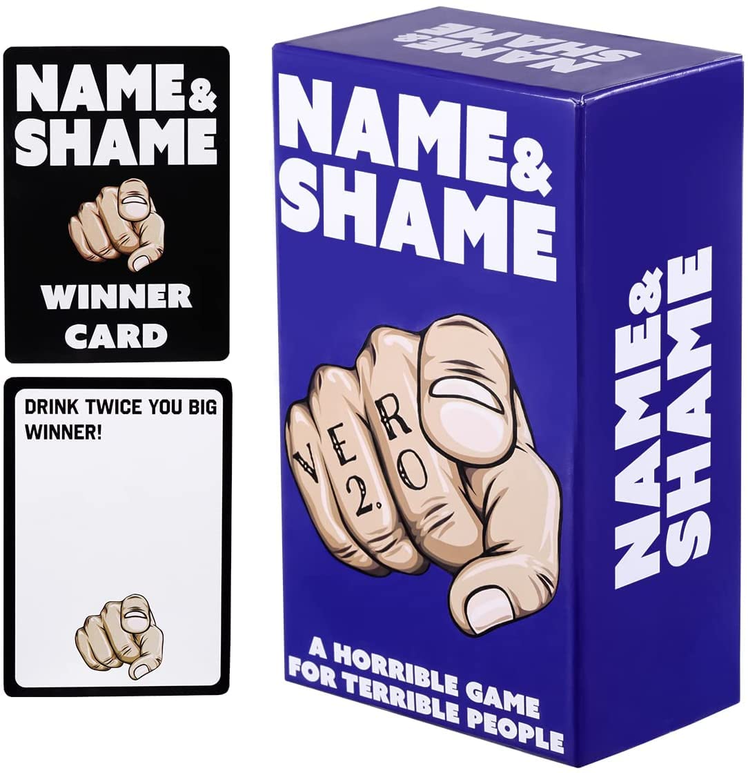 Name & Shame Card Game for Kids and Families, Super Fun Hilarious for Family