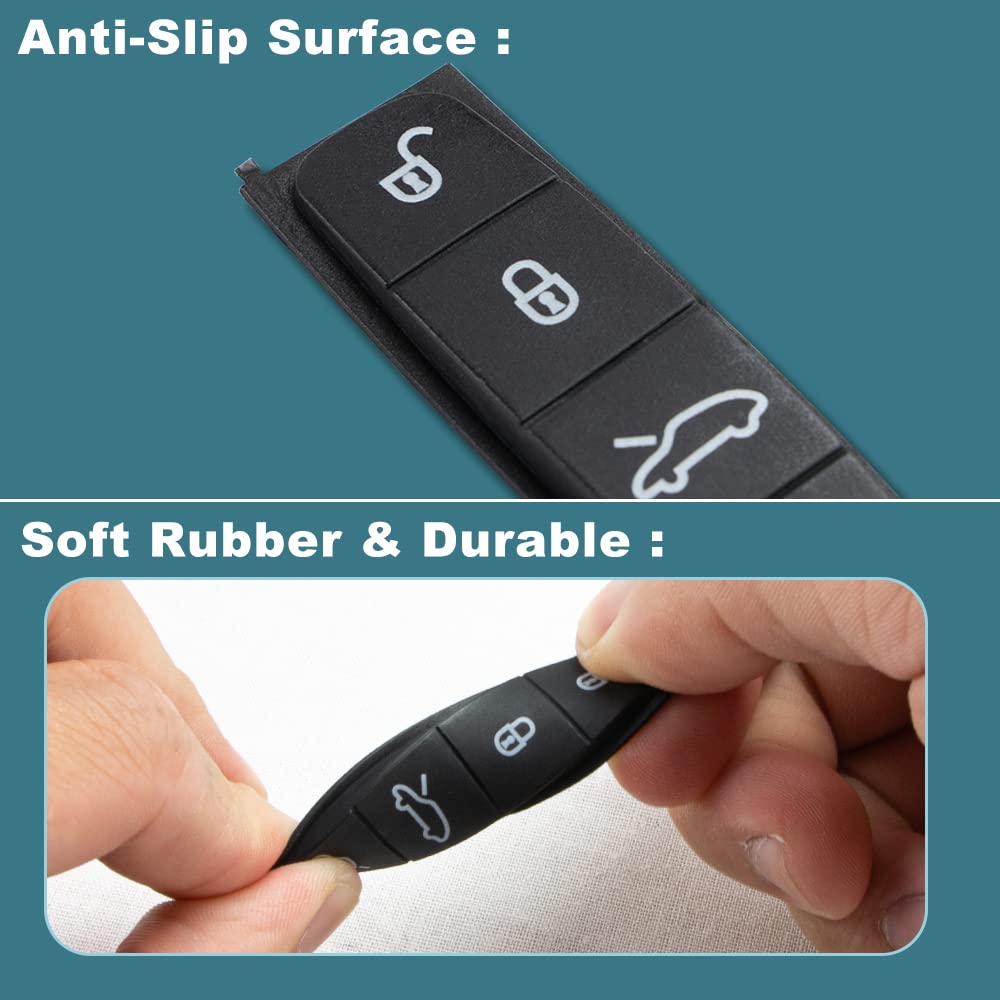 Amazon.co.jp: Shopauto ゴム製キーボタン挿入部品 ポルシェキーボタン